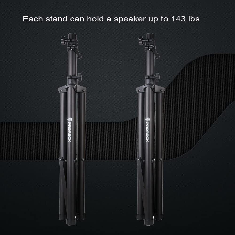 PRORECK PR-15 Tripod Stands for PA/DJSpeaker Adjustable Height Pair