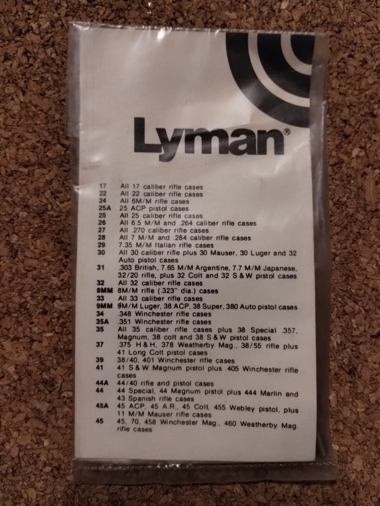Lyman Universal Trimmer pilot #35A NOS