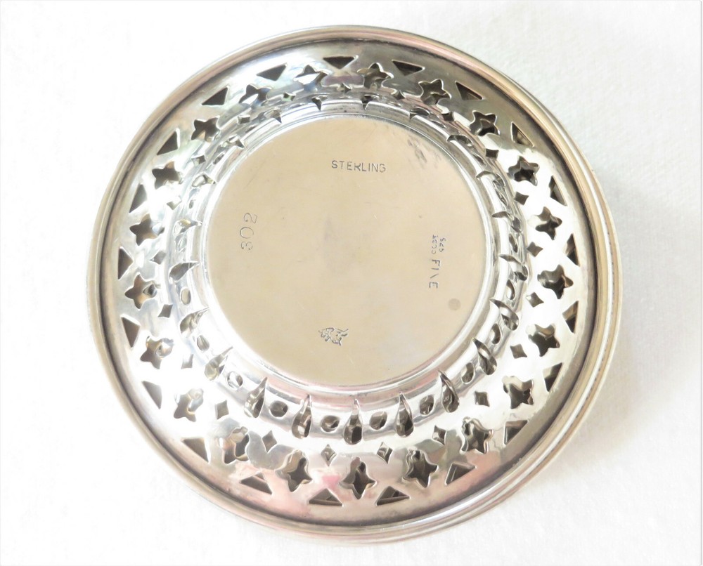 Antique Mauser Sterling Dish Set for Desserts