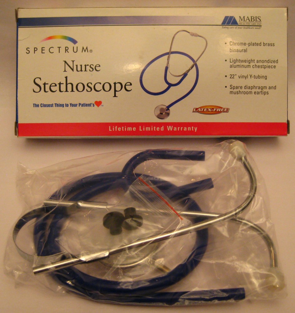 Mabis Spectrum Nurse Stethoscope Model Blue