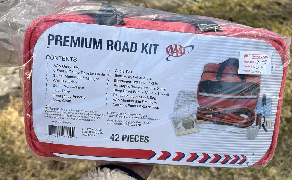 AAA Jumper Cables Emergency Pack