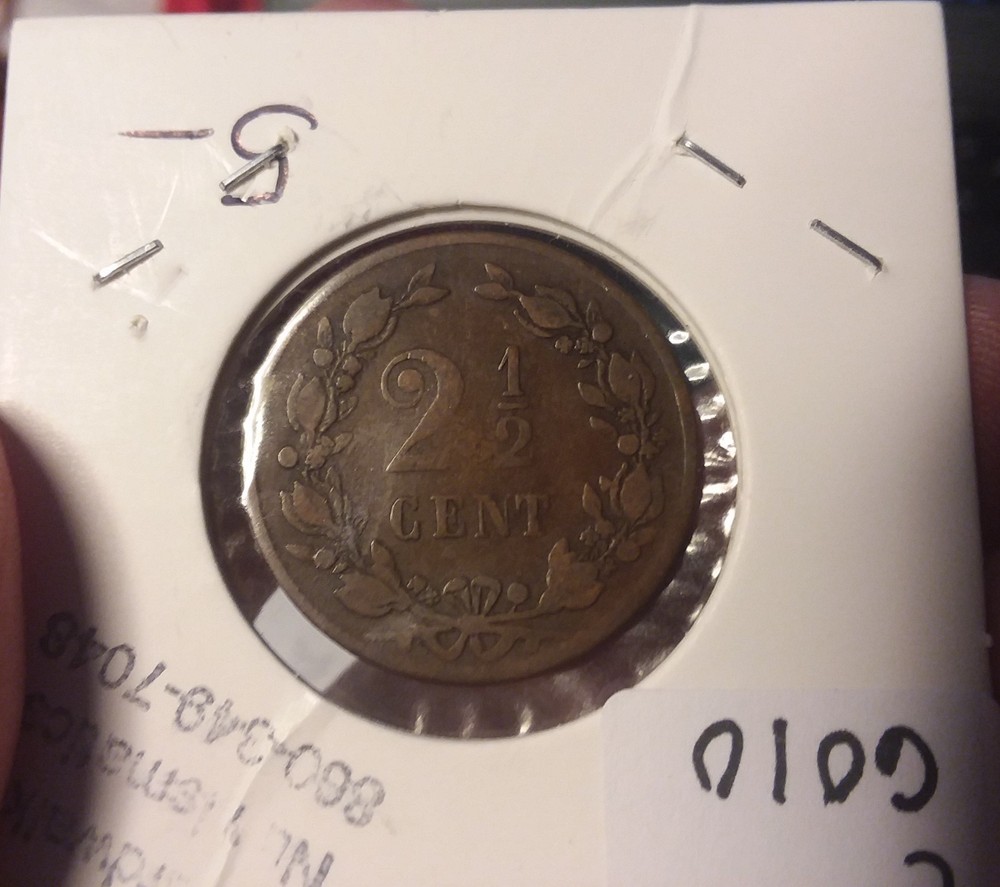 Netherlands - 1877 2-1/2 Cents