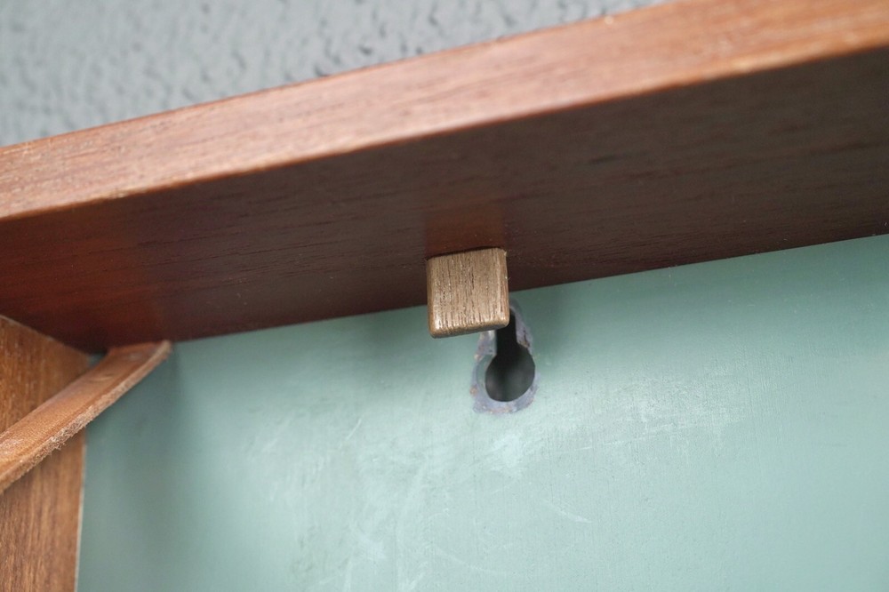Mid Century Danish Modern Hoff & Ostergaard Teak Wood Wall Rack Valet
