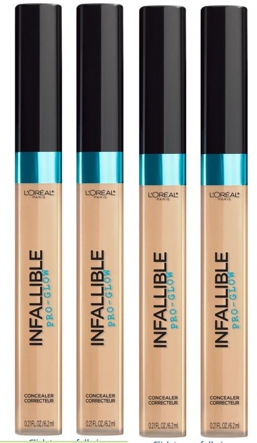 (Pack 4) L'Oréal Paris Infallible Pro-Glow Concealer 04 Natural Beige