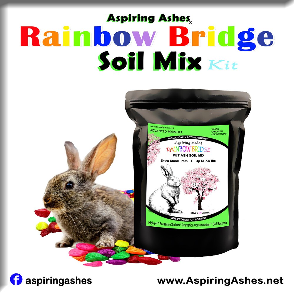 Rainbow Bridge Soil Mix Kit : Pet Memorial Kit - EXTRA SMALL