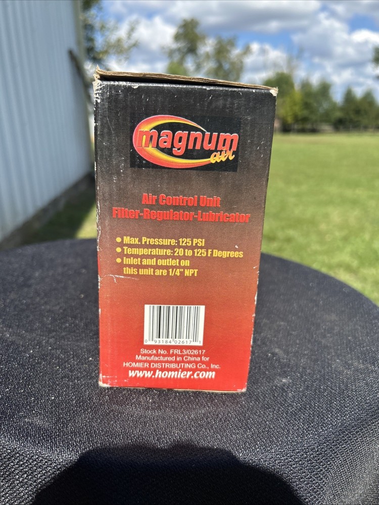 Magnum Air Air Control Unit, Filter-regulator-lubricator