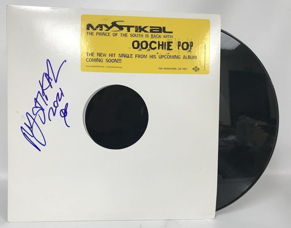 Mystikal Signed Autographed "Oochie Pop" Record Album