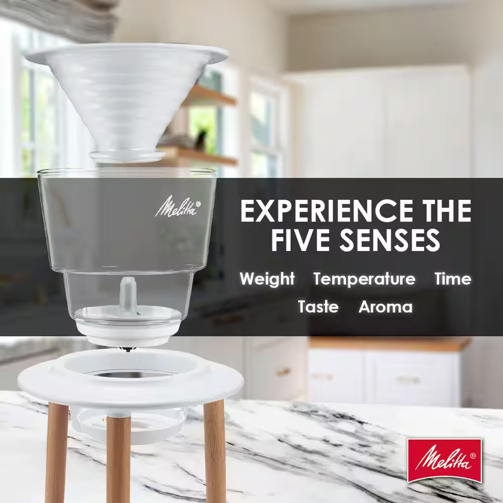 Senz V 2-Cup Pour-Over White Coffee Maker