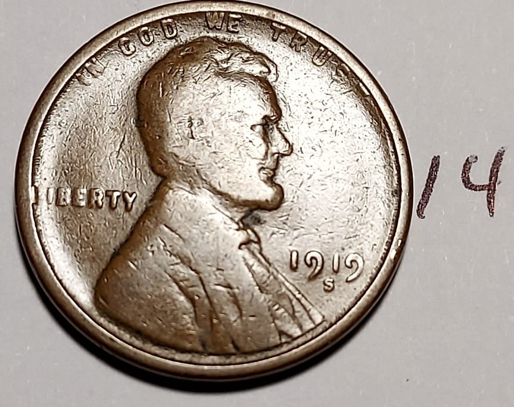 1919-S Lincoln Wheat Cent #14