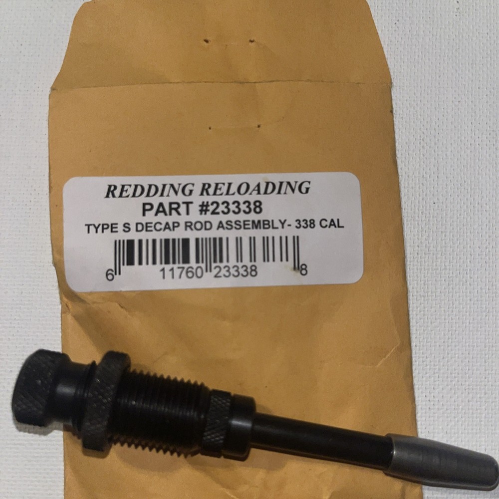 23338 REDDING TYPE-S DECAPPING ROD ASSEMBLY 338 CAL - NEW