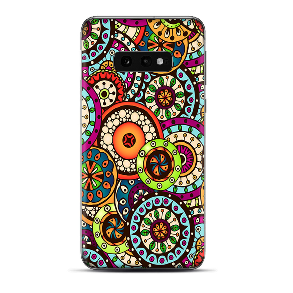 Skins Decal wrap for Samsung Galaxy S10e - Ethnic Circles Pattern