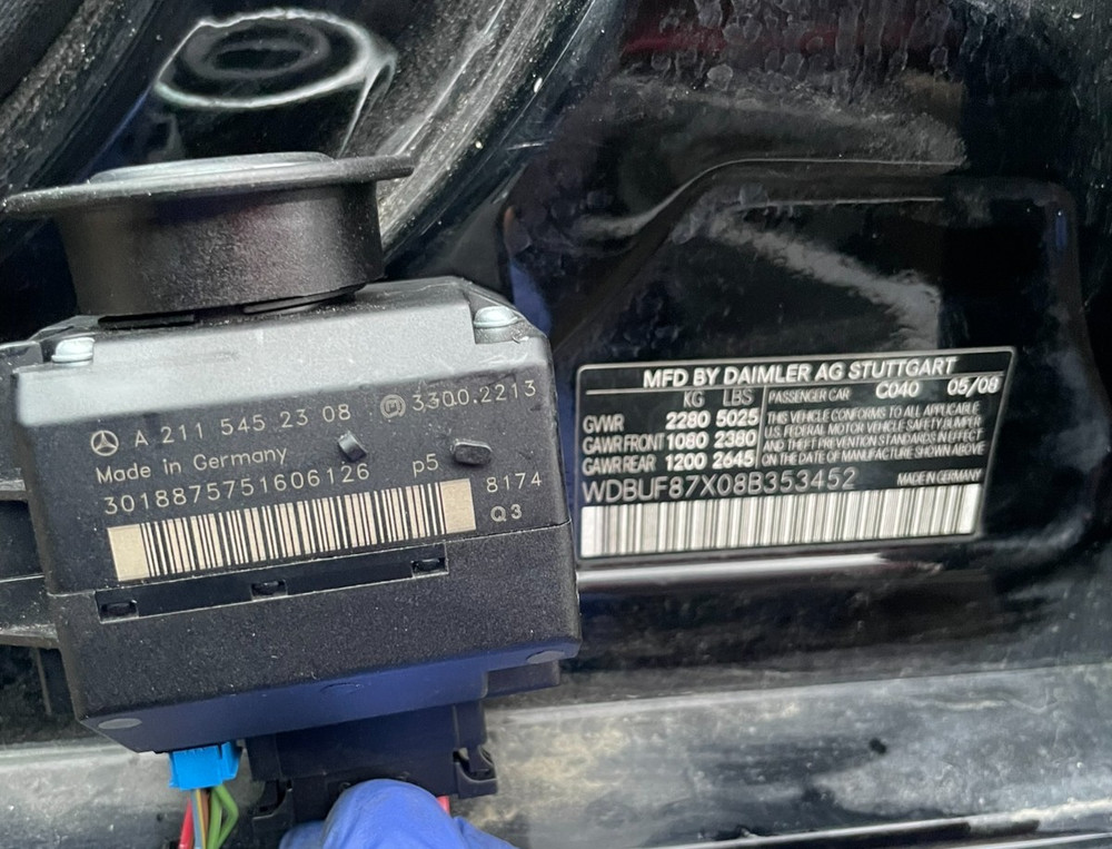 2008 Mercedes E Class Ignition Switch Control Module Unit OEM
