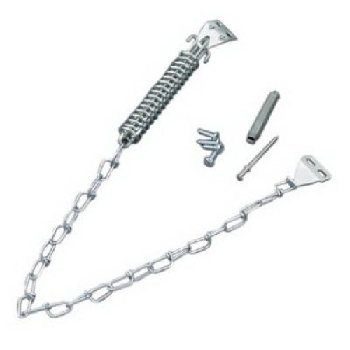 Hager Hardware Storm Door Protector Chain and Spring, Zinc Plated