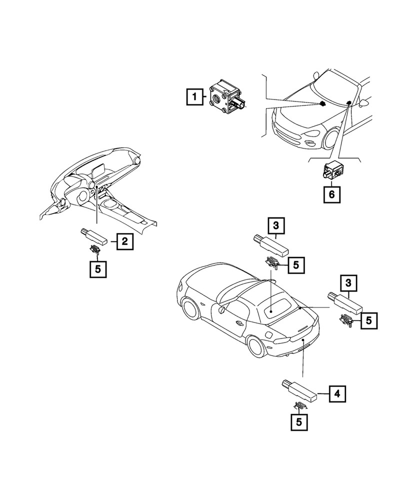 Genuine Mopar Park Assist Sensor 68319012AA