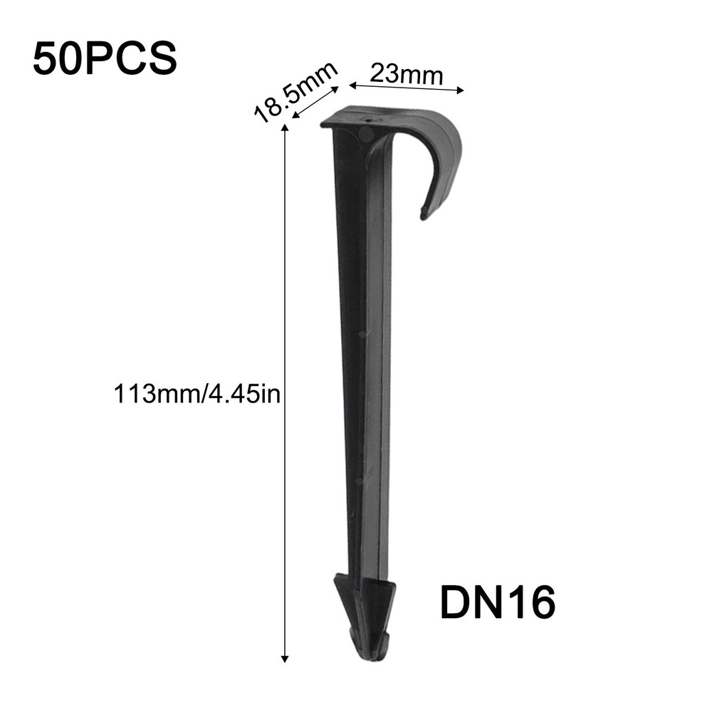 Pipe Ground Stakes Drip Irrigation Hose Holder Spikes Leaky Soaker Pack