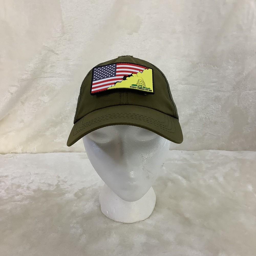CONDOR TACTICAL MESH ADJUSTABLE GREEN HAT HOOK & LOOP W/2 PATCHES
