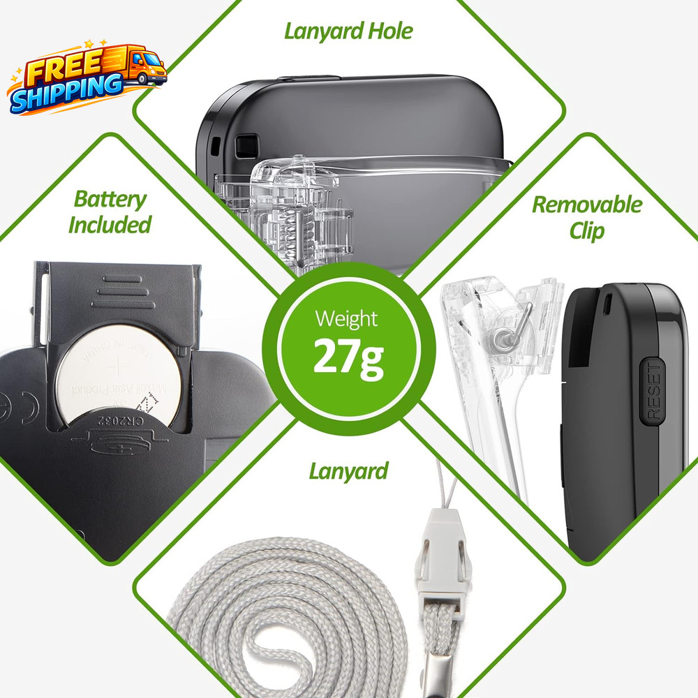 3D Pedometer for Walking Simple Step Counter for Walking with Removable Clip
