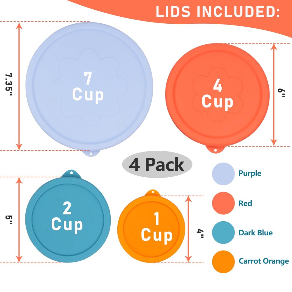 1 Cup + 2 + 4 + 7 - 4 Pack, 1 + 2 + 4 + 7 - 4 Pack