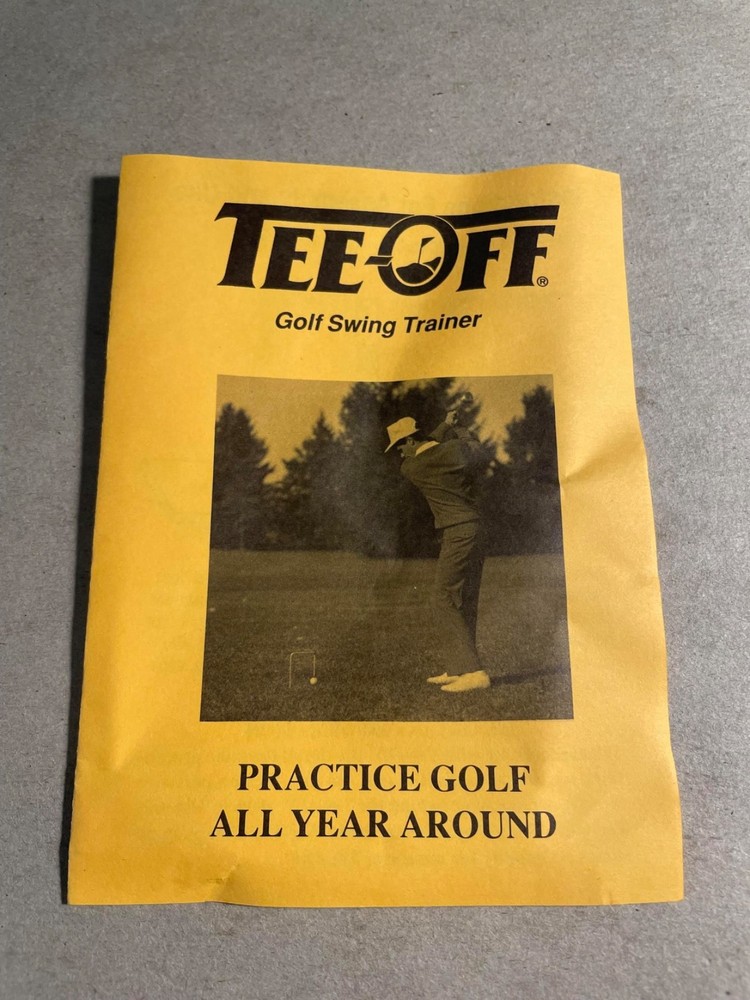 TEE-OFF golf swing trainer used w/ zippered case