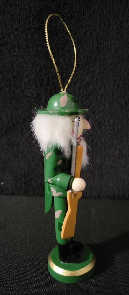 5" Camo/Camouflage Christmas Nutcracker with Rifle