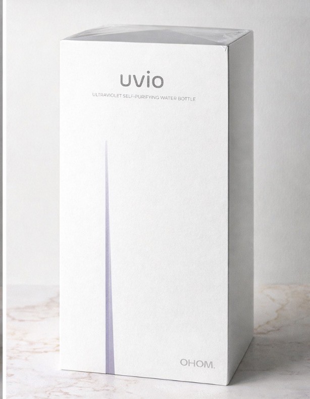 Uvio Self-Purifying Water Bottle - Elephant Gray