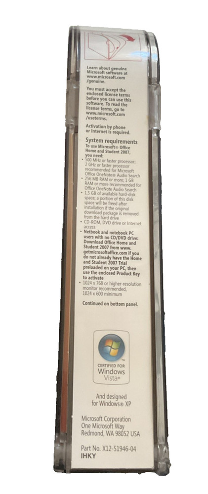 Microsoft Office Home and Student 2007 with Product Key