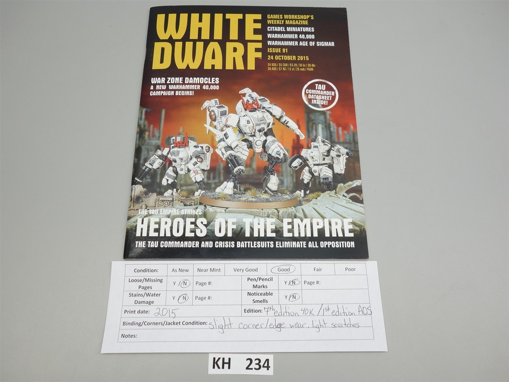 White Dwarf: Issue 91 - 24 October 2015 (Games Workshop)