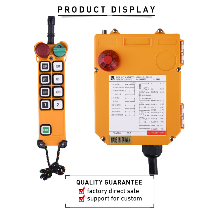 Dual Speed Hoist Industrial Wireless Remote Controller Crane Speed Lift Switch