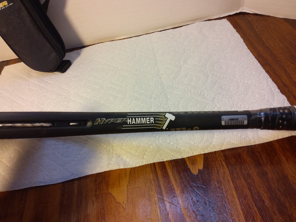 Wilson Hyper Hammer 145 Hyper Carbon Squash Racket, W/Case, 3 3/4" Grip