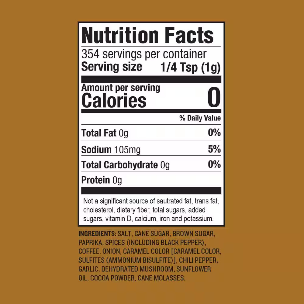 Coffee Rub 12.5 Oz. Free Ship NEW