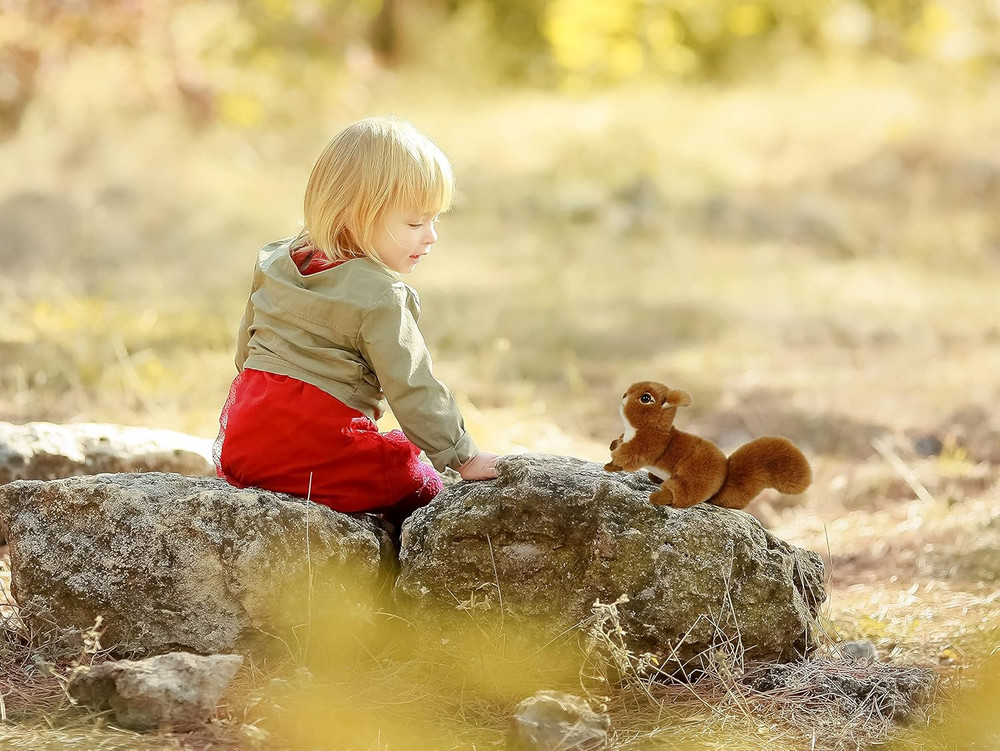 Reaistic Red Squirrel Stuffed Animal Plush Toy (Original)