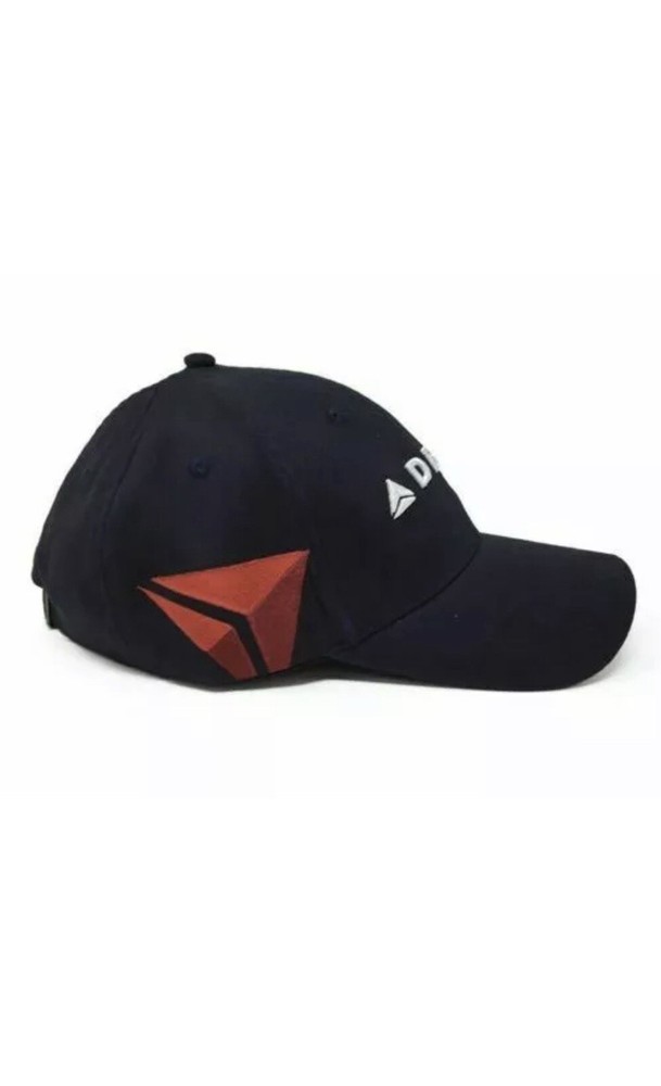 Delta Airlines Black Red White Embroidered Widget Adjustable Baseball Cap Hat