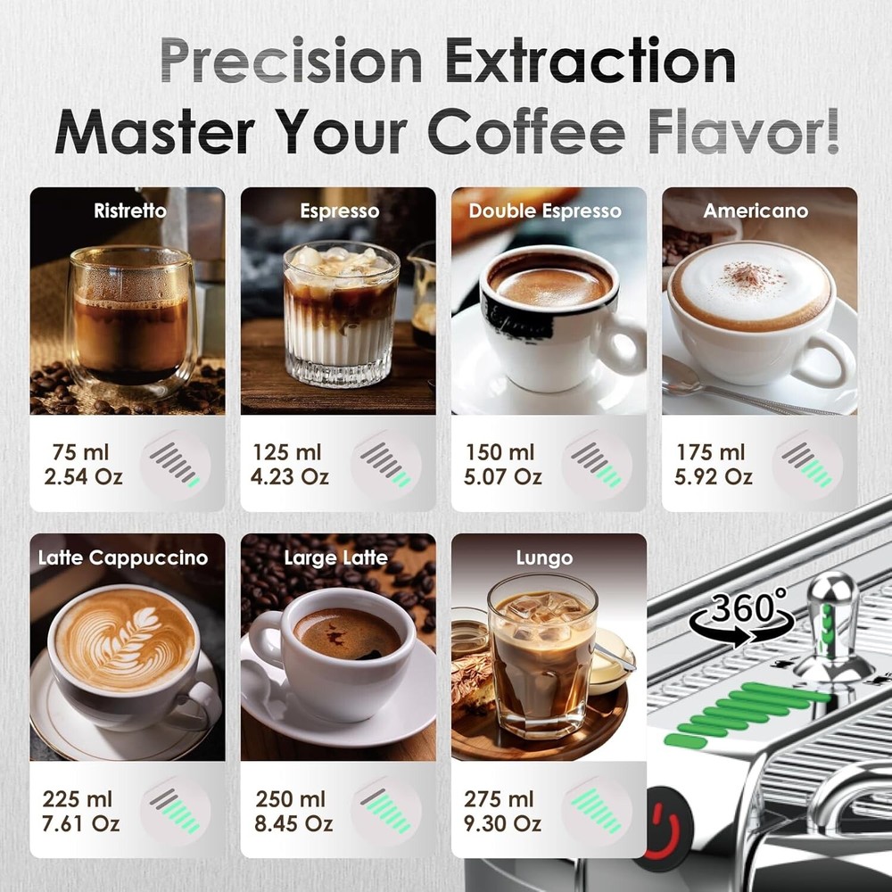 CoOptVal 20 Bar Espresso Machine ST-698-FB B2