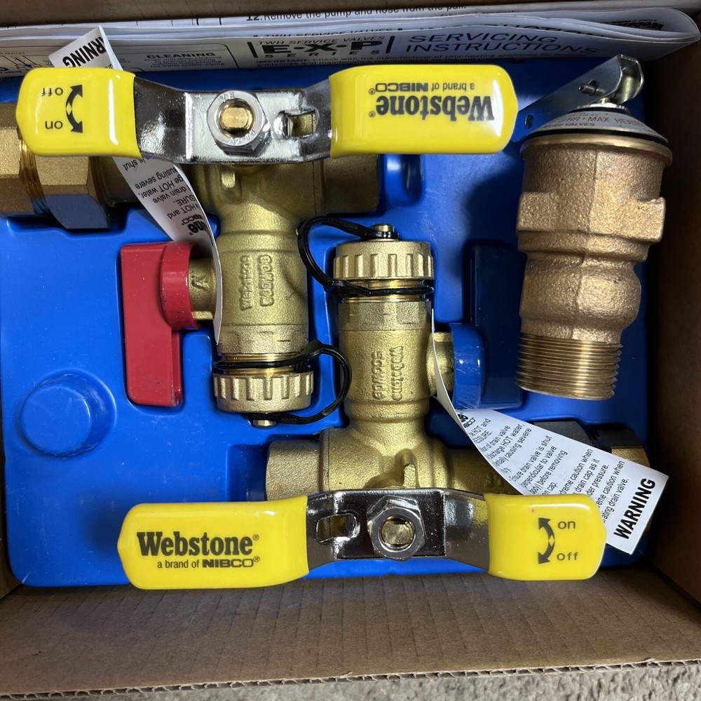 Rheem Brass Service Valves for Tankless Water Heaters