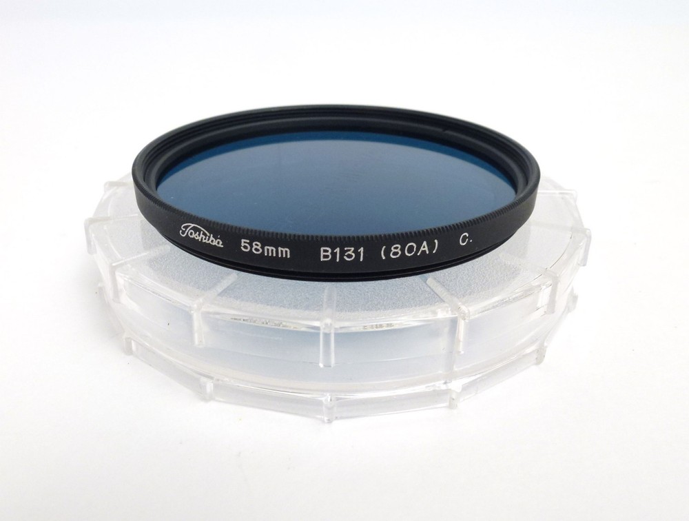 Toshiba 58mm B131 (80A) - Blue Filter with Case