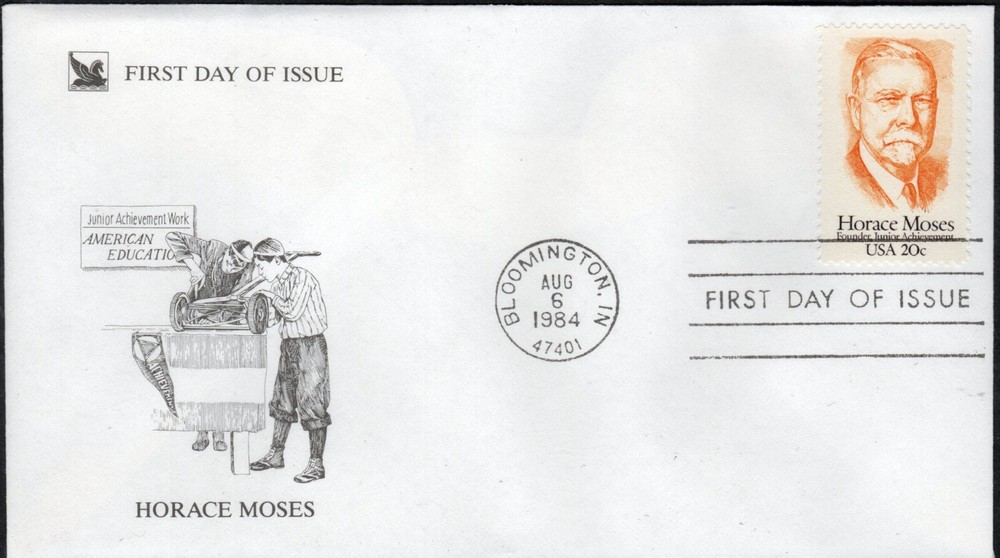 US Scott #2095, 20 cent "Horace Moses", on FDC