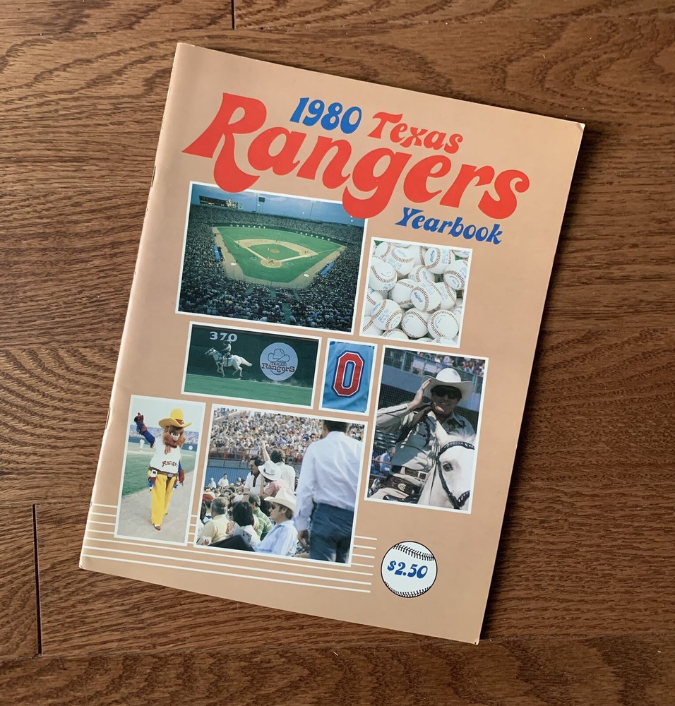 Vintage 1980 Texas Rangers Baseball Yearbook Program