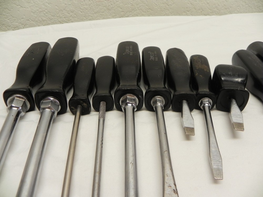 Snap-On 15 Piece Combination Black Hard Handle Screwdriver Set