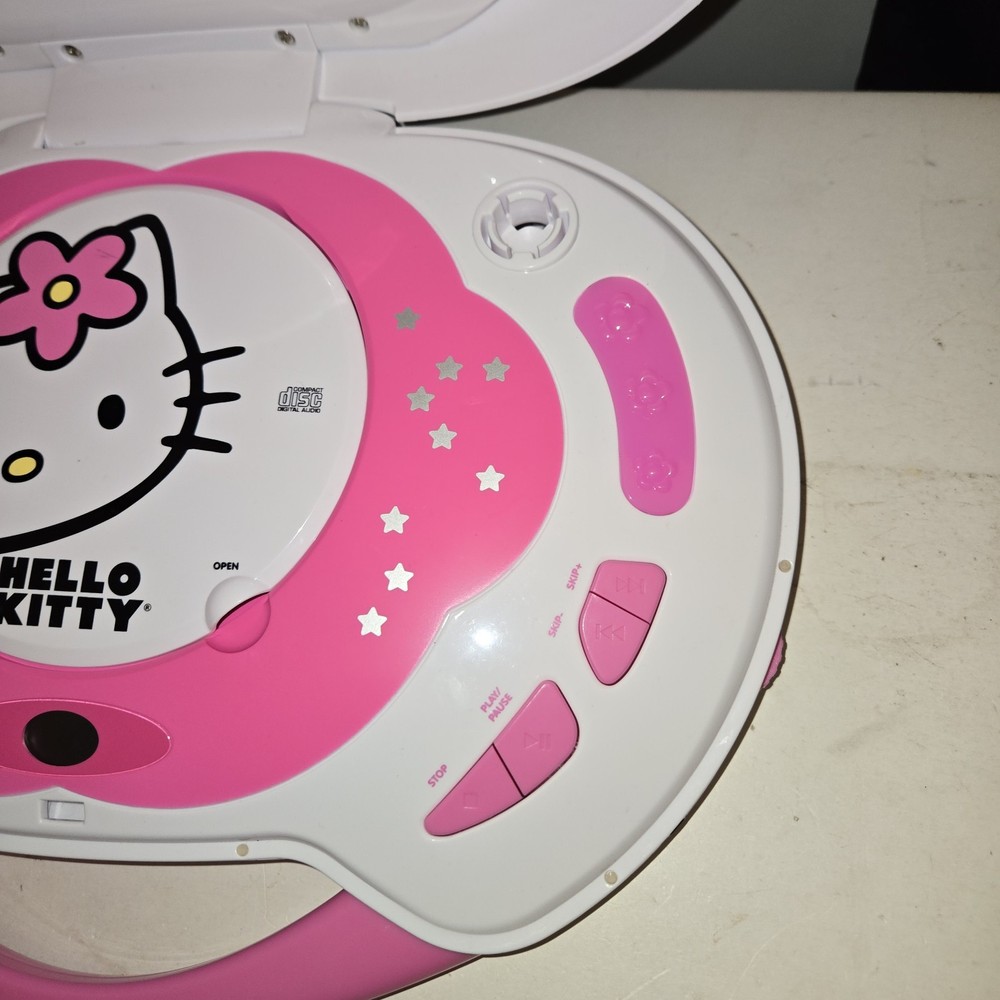 Hello Kitty KT2003B Karaoke System CD Player with 1 Microphone - Tested Working