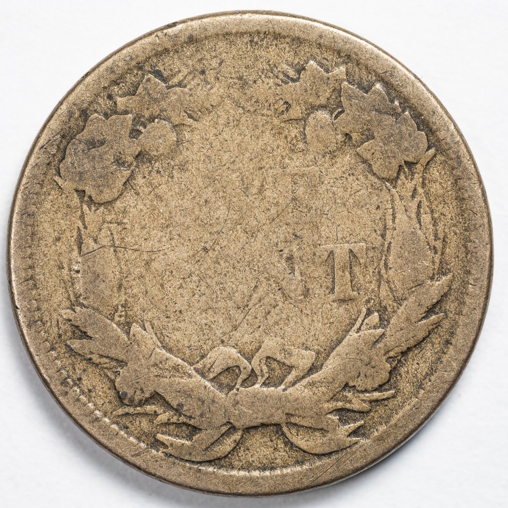 1858 LL Large Letters Flying Eagle Cent Good (G)