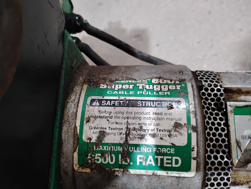Greenlee 6001 Super Tugger Heavy Duty Cable Puller 6500 Lb Capacity