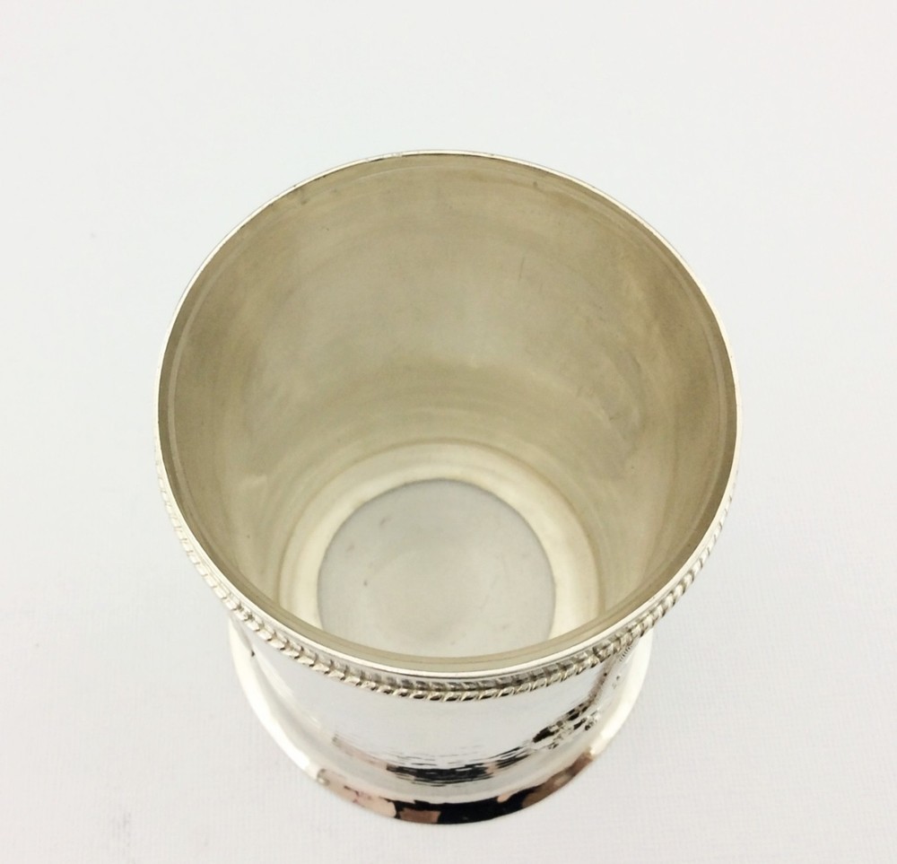 ARTS & CRAFTS SOLID SILVER JAM / PRESERVE POT A.E. JONES 1913