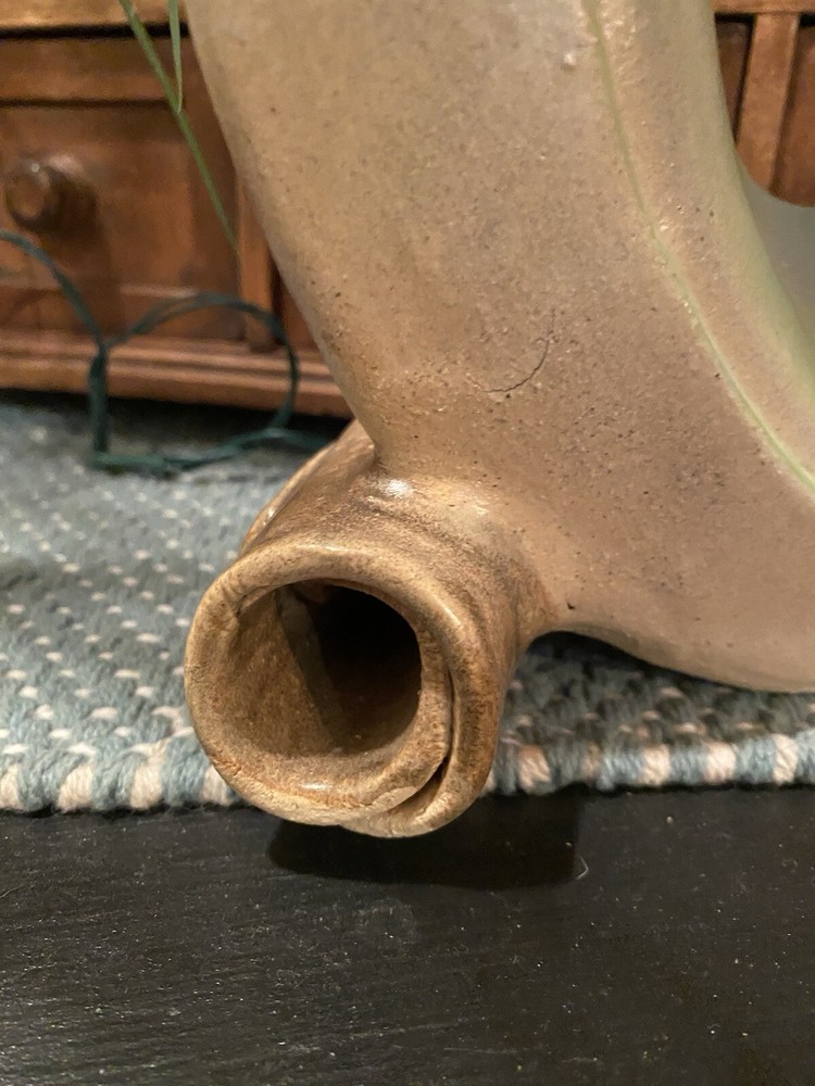 Unique Handmade Art Pottery Abstract Design Planter With Etchings