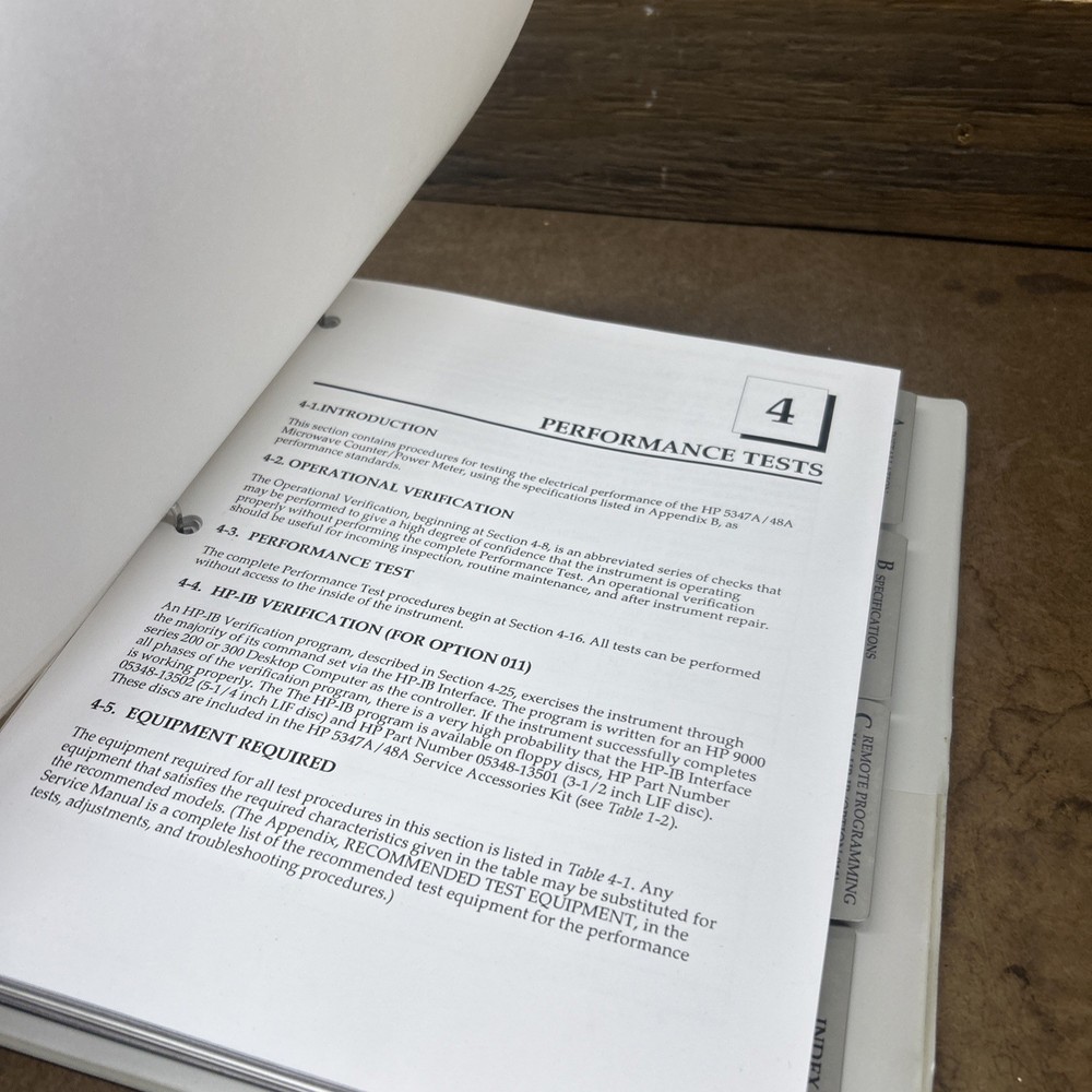 HP 5347A/48A Microwave Counter/power Operating Programming Manual