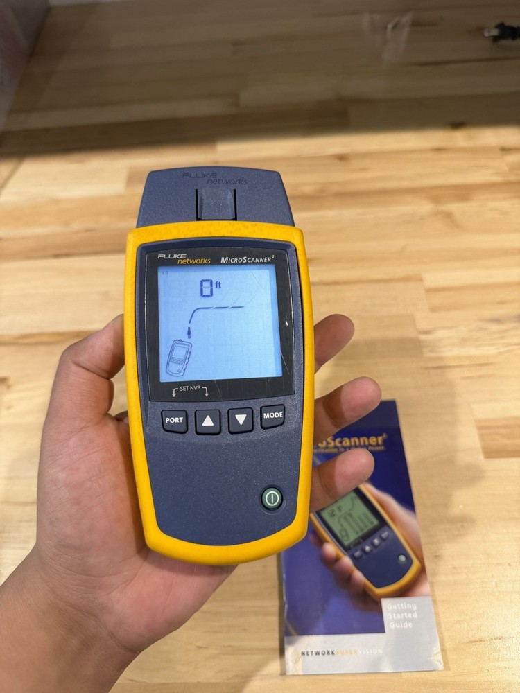 FLUKE NETWORKS MICROSCANNER 2 CABLE VERIFIER TESTER (TESTED)