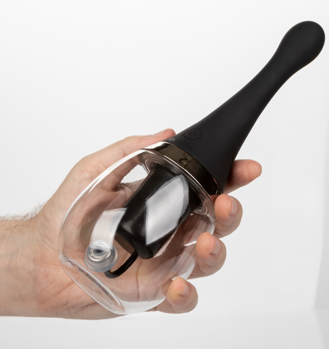 Ultimate Rechargeable Automatic Silicone Anal Douche Cleansing System Black