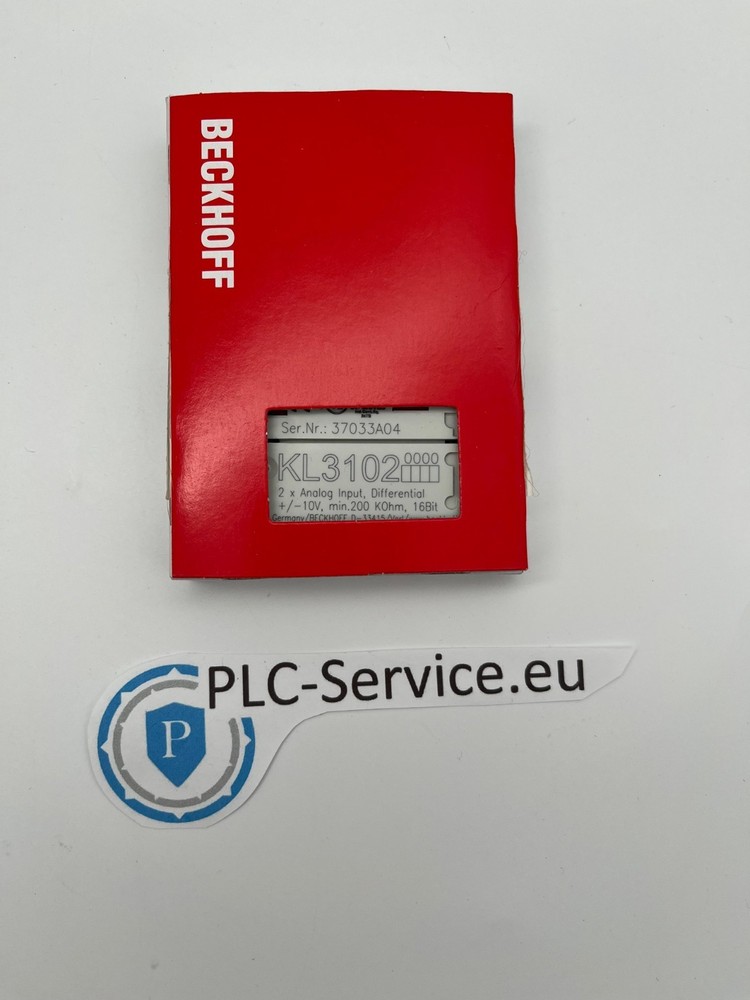 Beckhoff KL3102 - 2-Channel Analog Input, Voltage, ±10 V, 16 Bit, Differential