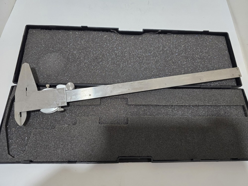 12in" Shockproof Thread Dial Vernier Caliper 0-12" Standard With Plastic Case