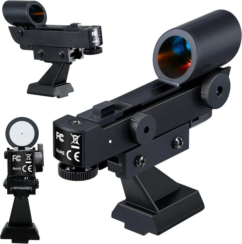 Brightness Adjustable Red Dot Finderscope for Easy Telescope Alignment & Viewing