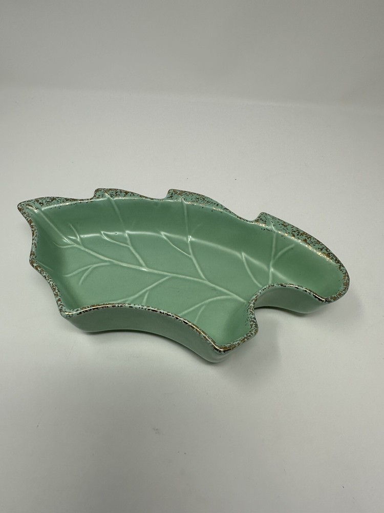 Green Leaf Dish Made in USA